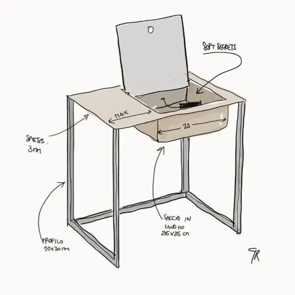 Comodino Taschino 643 - zanotta Zanotta a prezzo scontato
