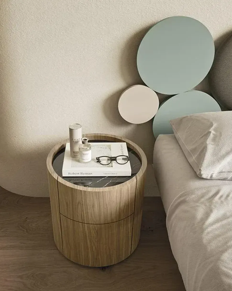 Comodino Tolo comodino tondo di Mobilgam scontato del 18%