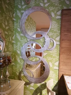 Complemento Pintdecor Specchiera decorativa in foglia argento