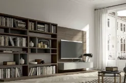 Composizione per il living modello Soggiorno nilo 42 african wood made in italy di Md work a prezzo scontato