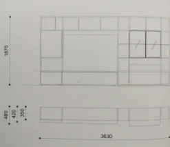 Composizione per il living modello Orme day 122 di Orme a prezzo scontato