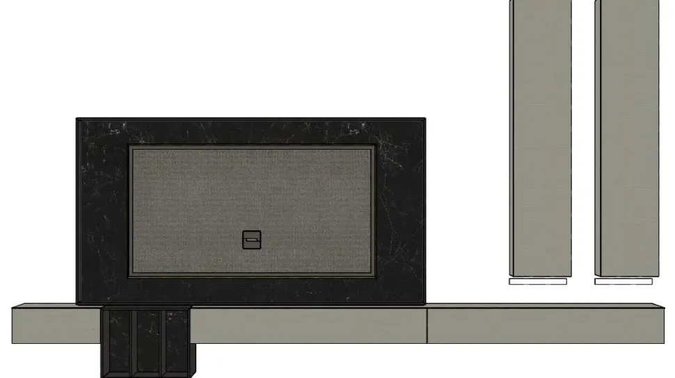 Composizione per il living modello Wallover di Caccaro a prezzo Outlet