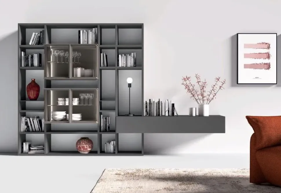 Composizione per il living modello Orme day 131 di Orme a prezzo Outlet