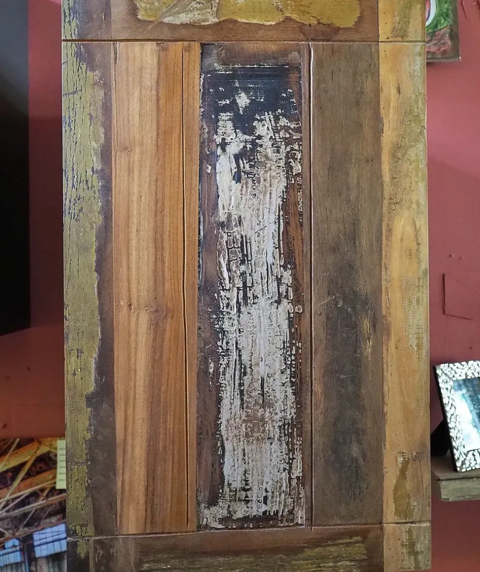 Composizione per il living modello Parete soggiorno industrial recicle di Outlet etnico in Offerta Outlet