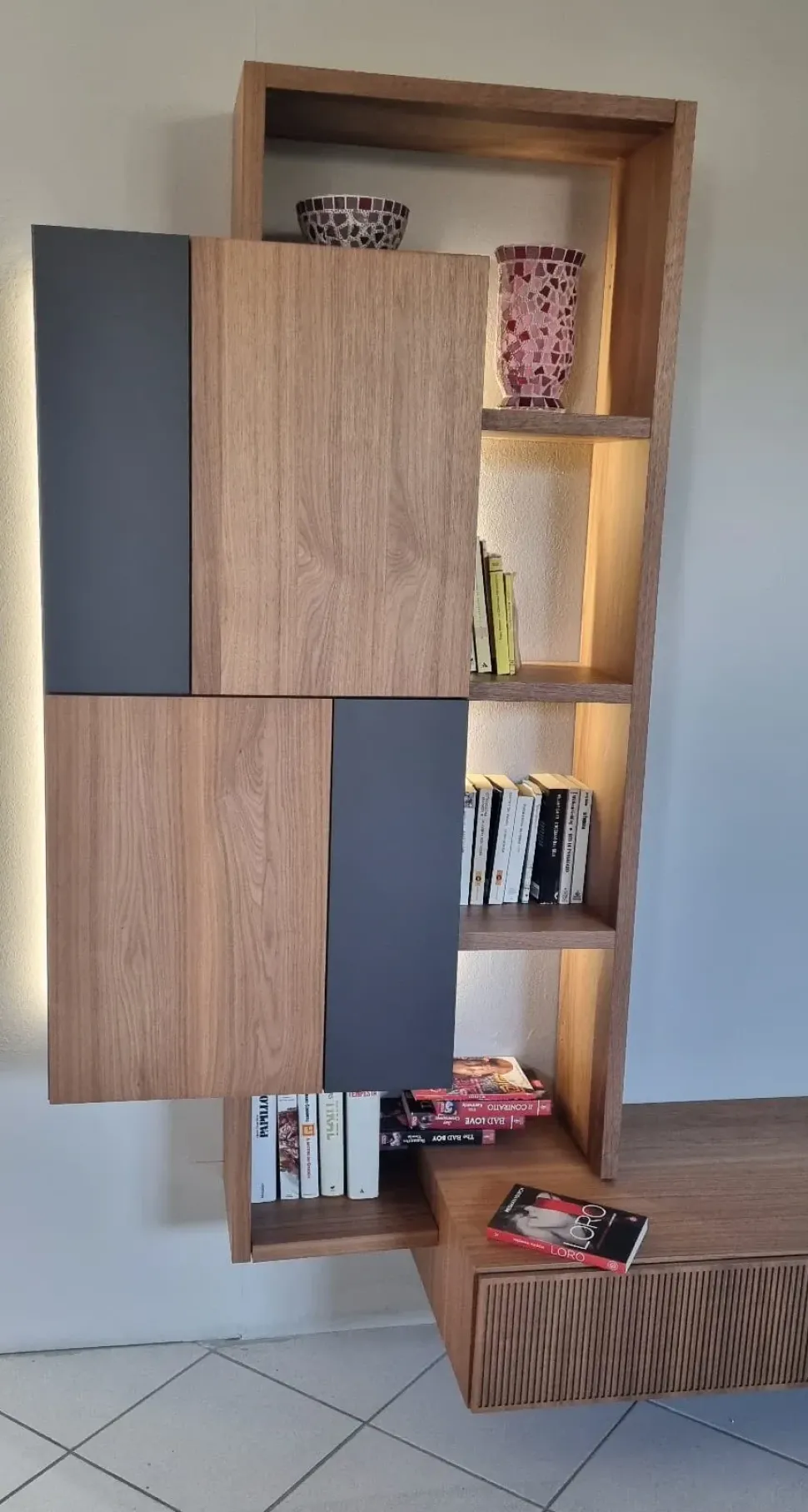 Composizione per il soggiorno modello Soggiorno mobilgam di Mobilgam a prezzo Outlet