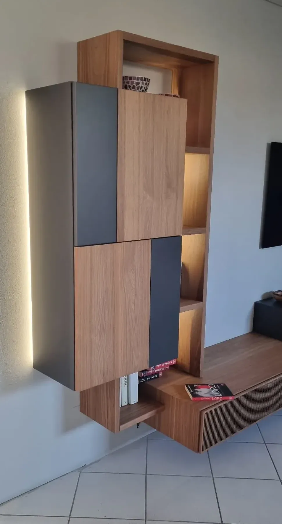 Composizione per il soggiorno modello Soggiorno mobilgam di Mobilgam a prezzo Outlet