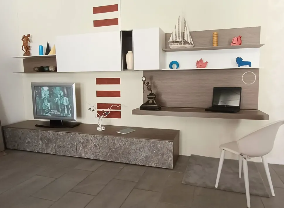 Composizione per il soggiorno modello Unix di Maronese acf a prezzo scontato