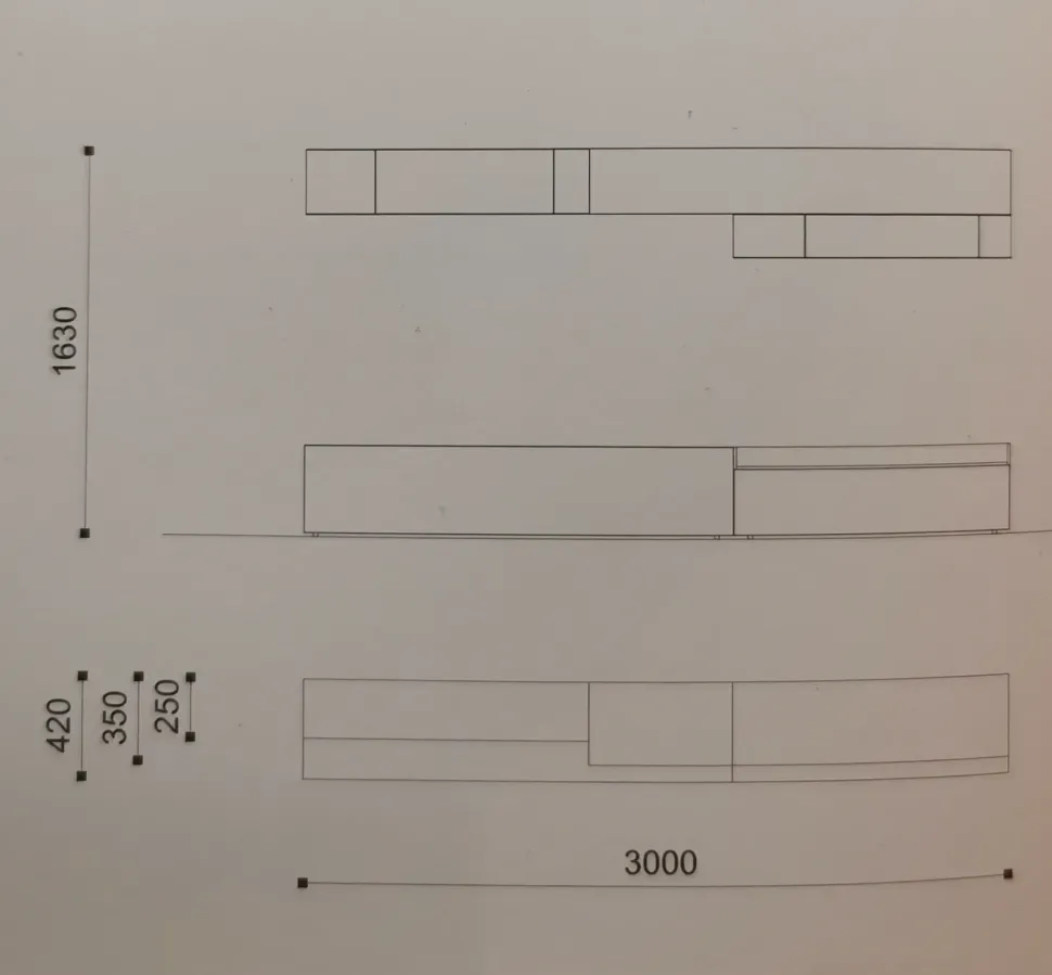 Composizione per la zona giorno modello Orme day 119 di Orme a prezzo scontato
