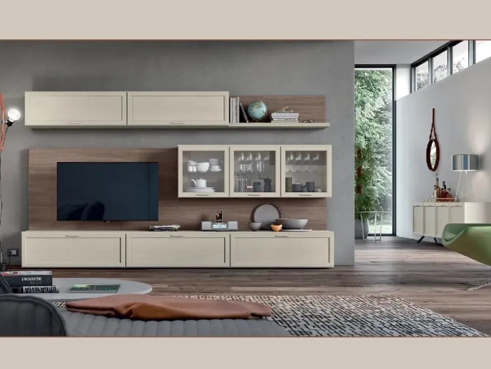 Composizione per la zona giorno modello Gardenia di Maronese acf a prezzo Outlet