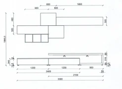 Composizione soggiorno San Giacomo modello Lampo - Scontato del -30 %