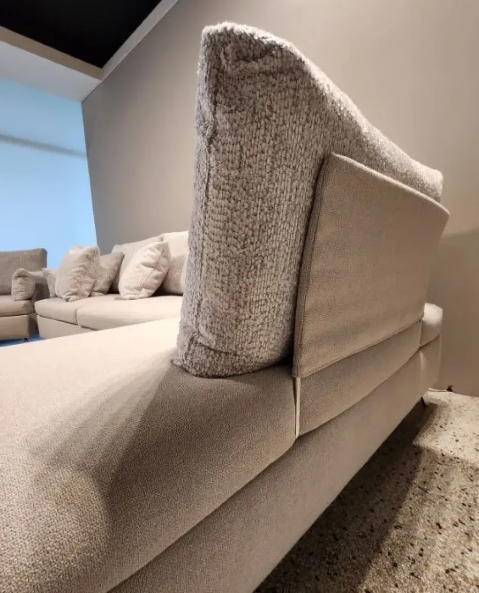 Con penisola Md work Divano pronta consegna in fibralatex PREZZI OUTLET sconto 40%