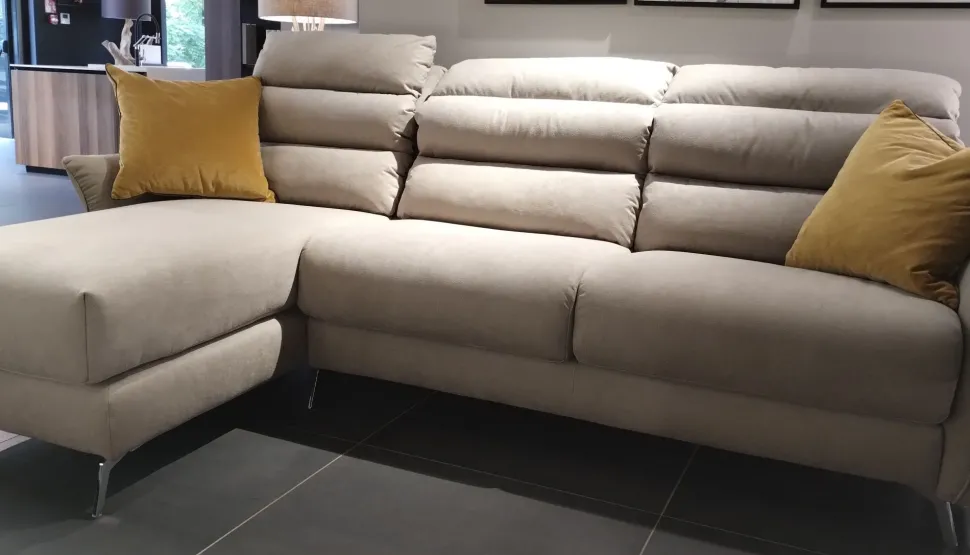 Con penisola Mod.tenero Aerre salotti a PREZZO OUTLET scontato del 50%