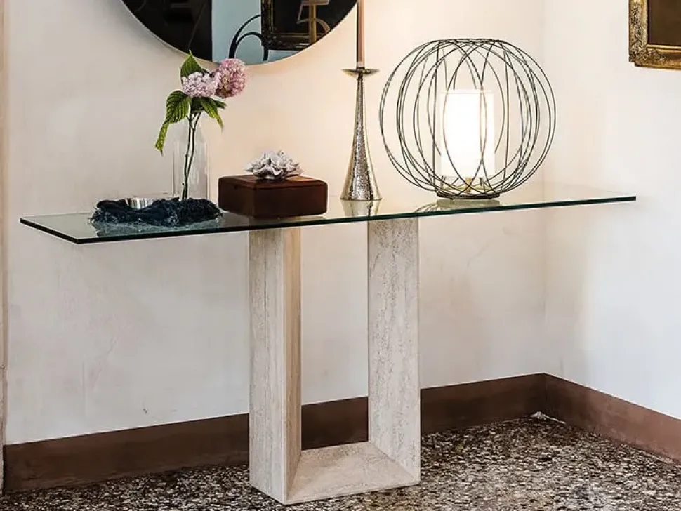 Consolle in stile Moderno in vetro Cattelan Diapason