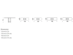 Consolle in stile Moderno in vetro Cattelan Diapason