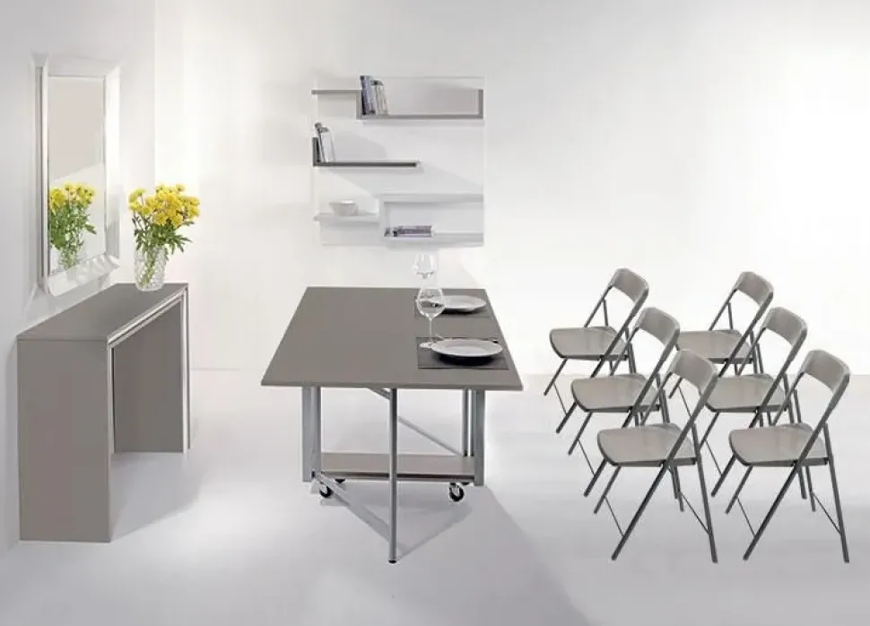 Consolle modello Archimede + 6 sedie Pezzani scontata del 10%