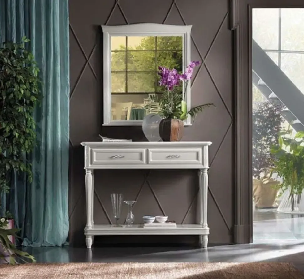 Consolle modello Consolle con specchiera laccata in promo-sconto del 50% Artigianale in Offerta Outlet