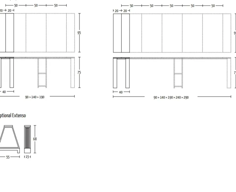 Consolle modello Trek a marchio Altacom SCONTATA
