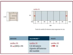 Consolle modello Unika35 a marchio Artigianmobili SCONTATA