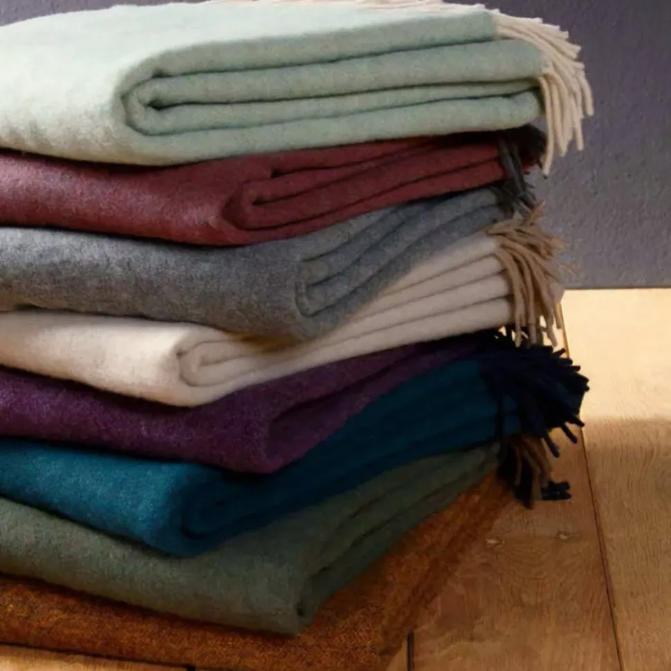 Copridivano Twils in Piuma d'oca modello Plaid in lana merinos a prezzo scontato