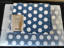 Copripiumini Flou in Cotone modello Happy blu a prezzo scontato