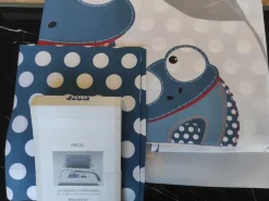 Copripiumini Frog blu  in Cotone di Flou a prezzi ribassati