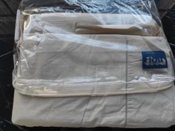 Copripiumini Marina tortora riga larga  in Cotone di Flou a prezzi davvero convenienti