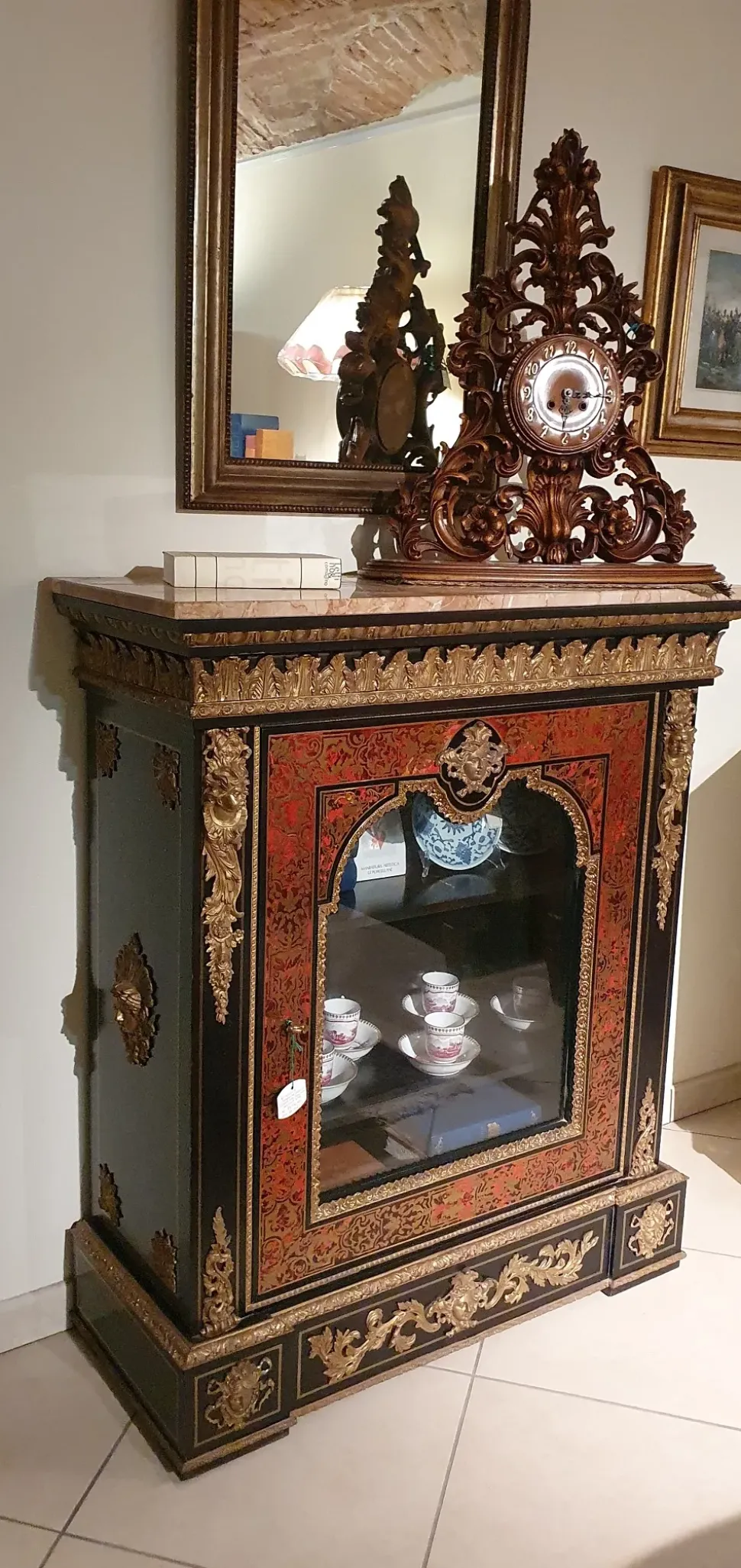 Cristalliera d'antiquariato in stile luigi xvi a prezzo scontato