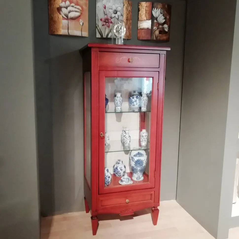 Cristalliera in ciliegio con uno sconto del 53%