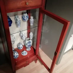 Cristalliera in ciliegio con uno sconto del 53%