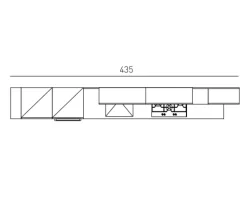 Cucina a PREZZI OUTLET in laccata opaco Collezione esclusiva -99%