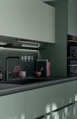 Cucina a PREZZI OUTLET in laminato opaco Ar-due -25%