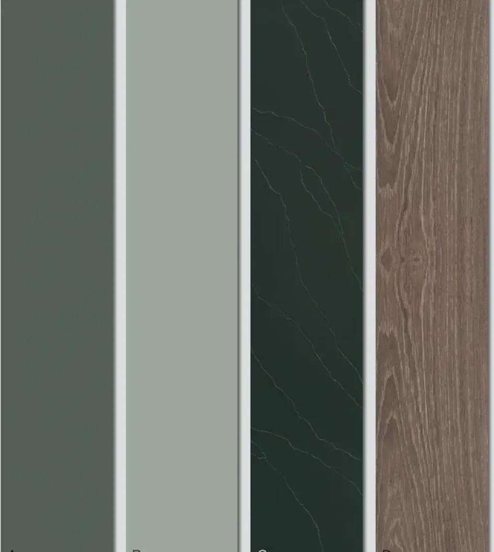 Cucina a PREZZI OUTLET in laminato opaco Ar-due -25%