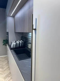 Cucina a PREZZI OUTLET in laminato materico Stosa -40%