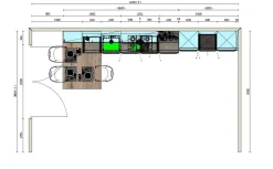 Cucina a PREZZI OUTLET in laminato opaco Arredo3 -40%