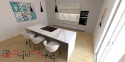 Cucina a PREZZI OUTLET in laminato opaco Arredo3 -58%