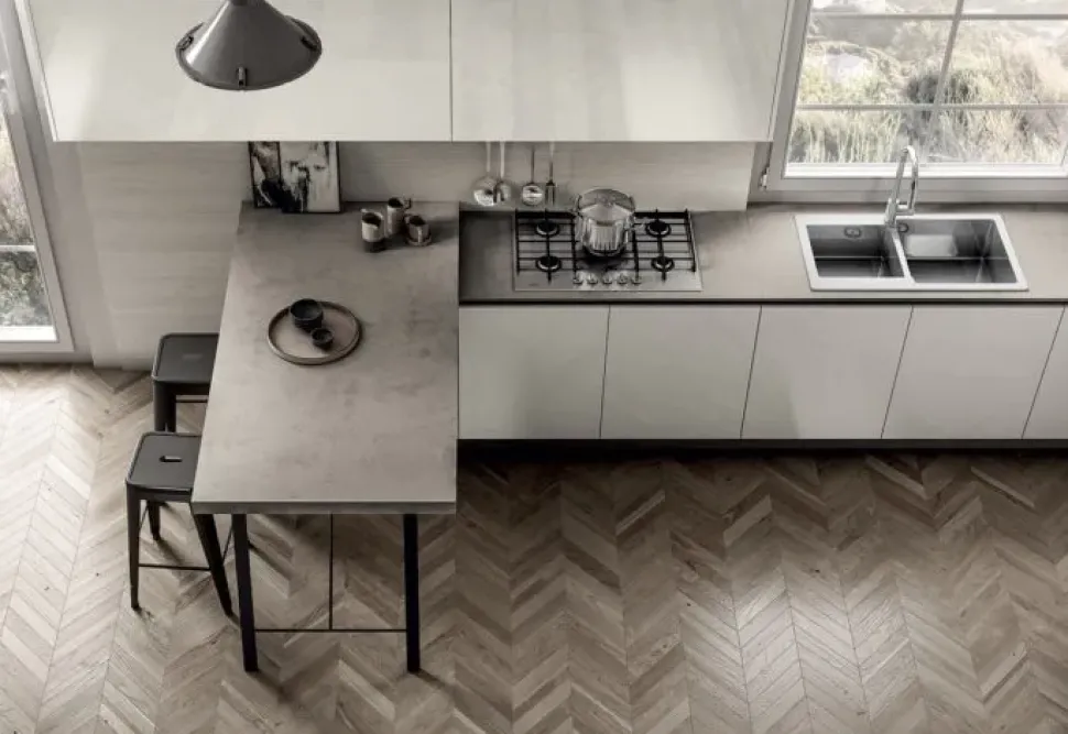 Cucina a PREZZI OUTLET in laccato lucido Arredo3 -33%