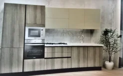 Cucina a PREZZI OUTLET in laminato materico Aran -51%