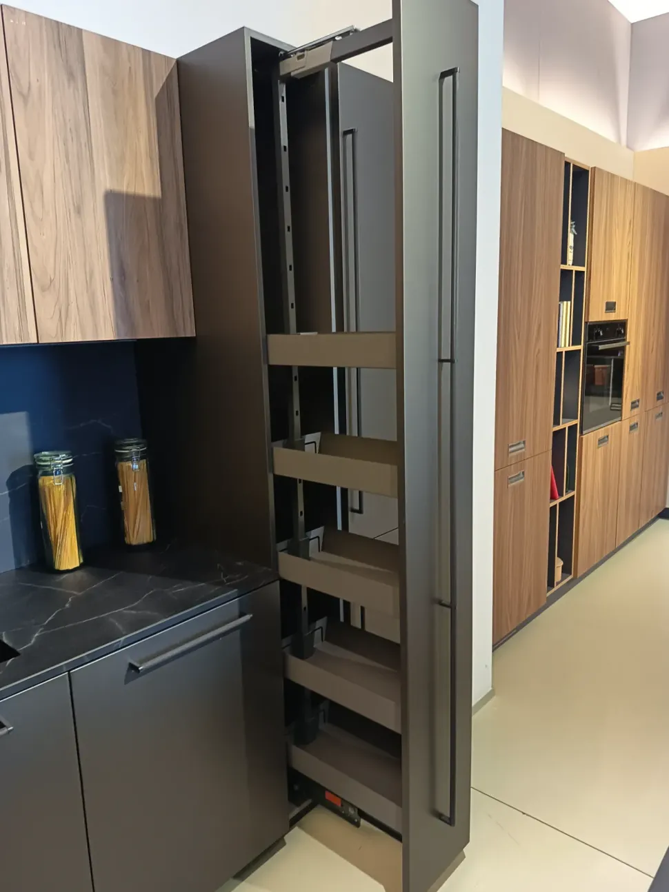 Cucina a PREZZI OUTLET in laminato materico Arredo3 -40%