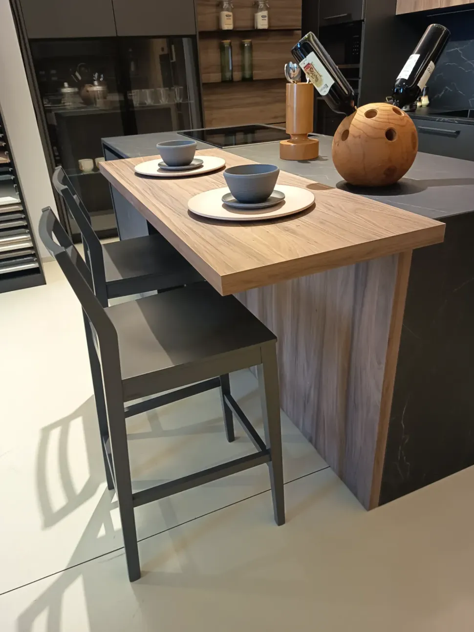 Cucina a PREZZI OUTLET in laminato materico Arredo3 -40%