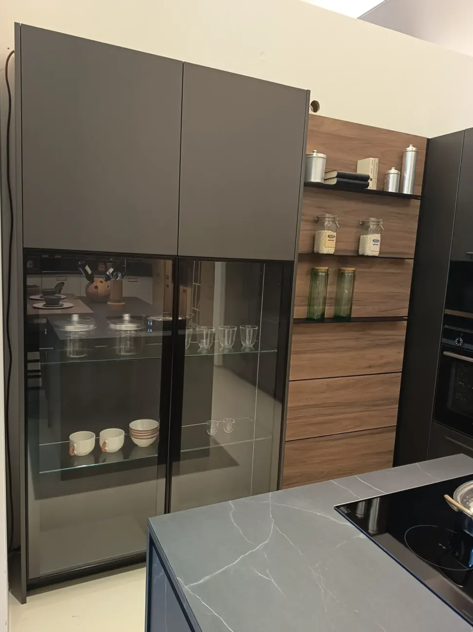 Cucina a PREZZI OUTLET in laminato materico Arredo3 -40%