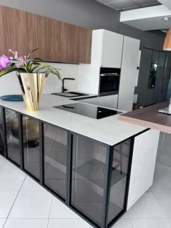 Cucina a PREZZI OUTLET in laminato materico Snaidero -31%