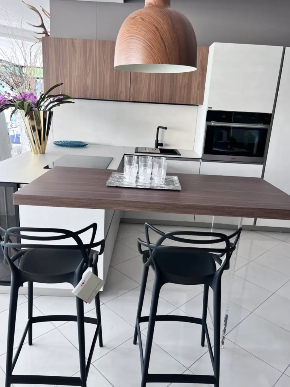 Cucina a PREZZI OUTLET in laminato materico Snaidero -31%