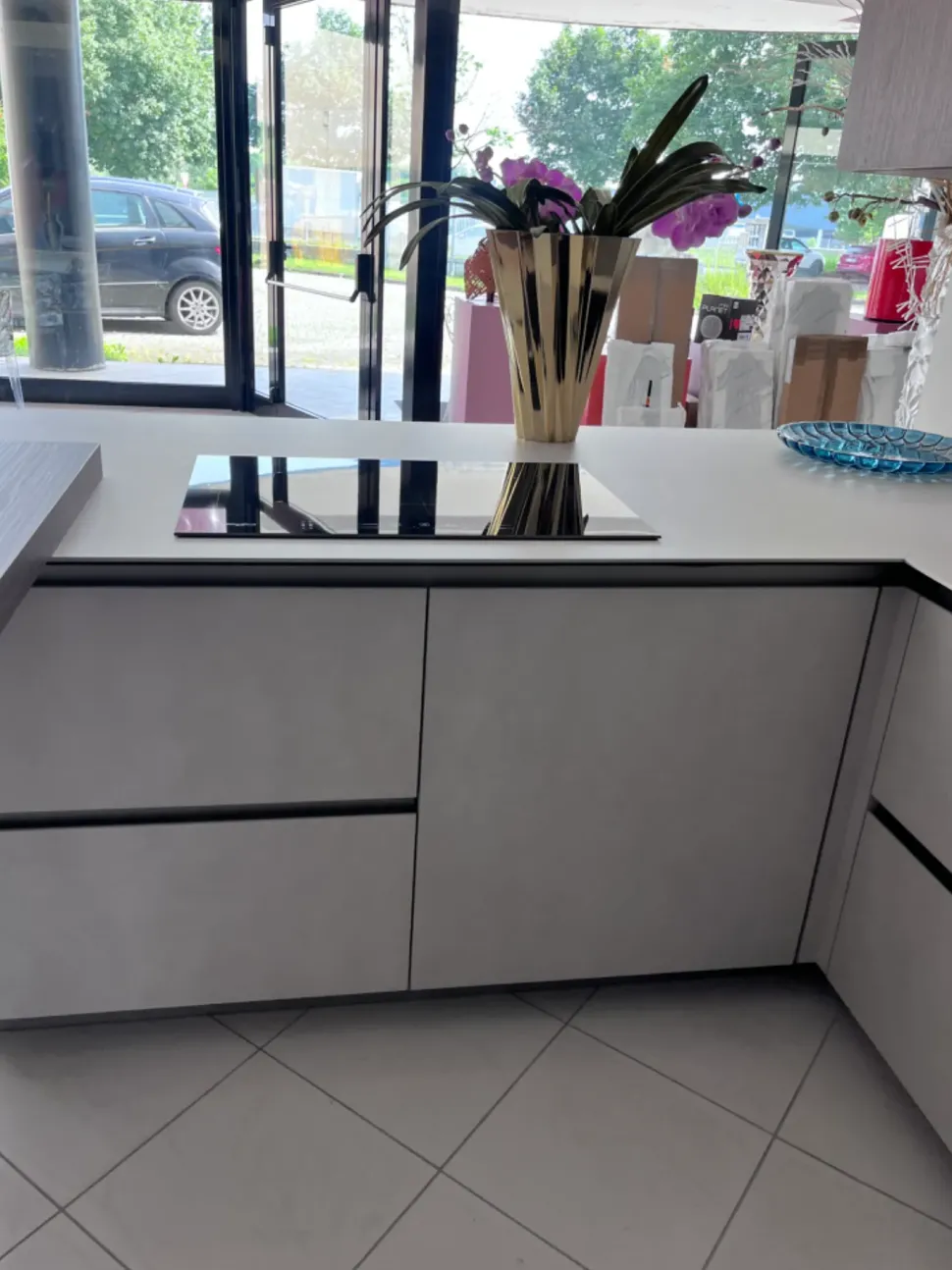 Cucina a PREZZI OUTLET in laminato materico Snaidero -31%