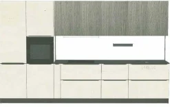 Cucina a PREZZI OUTLET in laccata opaco Arredo3 -50%