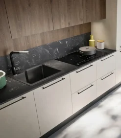 Cucina a PREZZI OUTLET in laminato materico Ar-due -30%