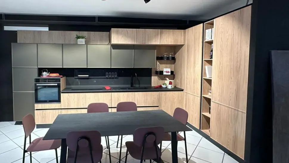 Cucina a prezzo ribassato ad angolo moderna Diamante Mobilturi