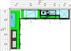 Cucina a prezzo ribassato ad angolo inglese Cucina scavolini favilla laccata opaco tortora Scavolini