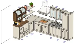 Cucina a prezzo ribassato ad angolo inglese Cucina scavolini favilla laccata opaco tortora Scavolini