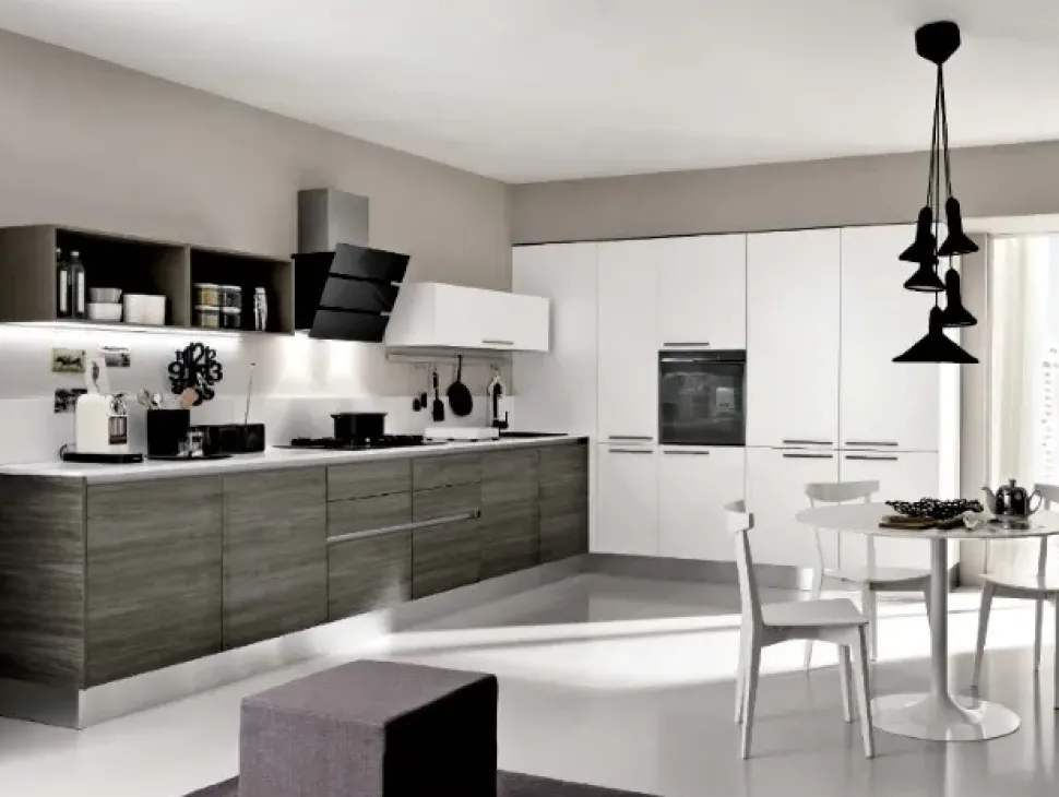 Cucina a prezzo ribassato ad angolo moderna Cucina angolare etno moderna in offerta convenienza Collezione esclusiva