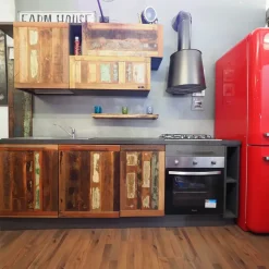 Cucina a prezzo scontato lineare industriale Cucina modello recicle industrial Nuovi mondi collection